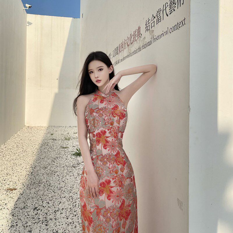 新中式旗袍出阁宴连衣裙女夏晨袍新娘敬酒服订婚礼服高端轻奢小众