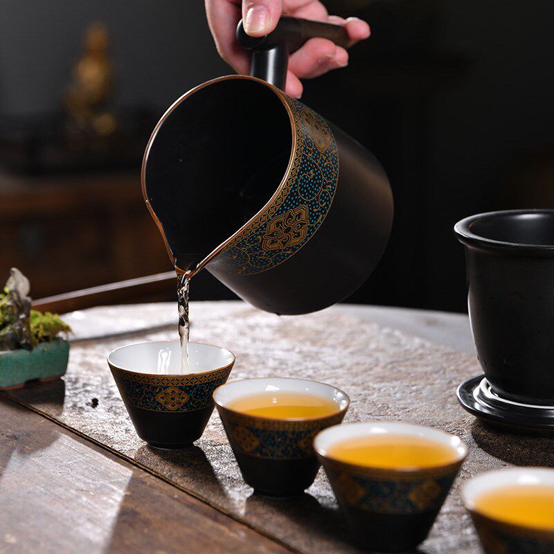 茶壶家用陶瓷茶i具沏煮茶器茶水壶单壶一壶五杯茶具套装花茶泡茶