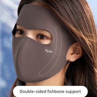 脸基尼保暖口罩女秋冬全脸高颜值澳绒立体防风防寒防晒骑行面罩