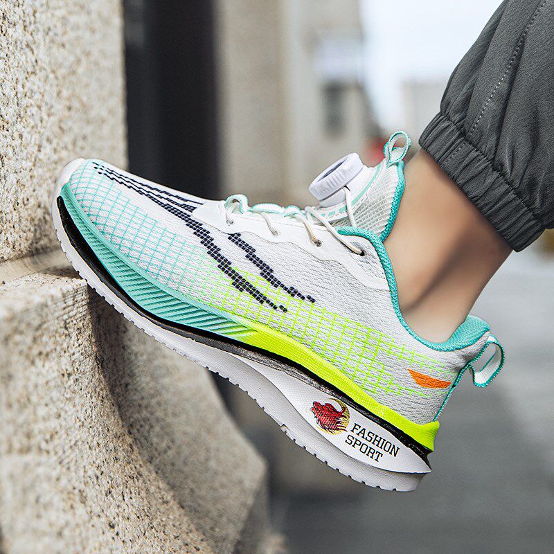 儿童旋转扣运动鞋2025夏v季新款网面透气学生男童轻便跑步鞋网鞋