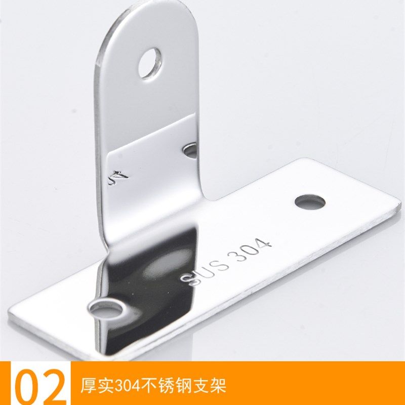 304不锈钢厨房打孔挂钩勺子铲子挂勾挂架置物架加V厚收纳厨具挂杆