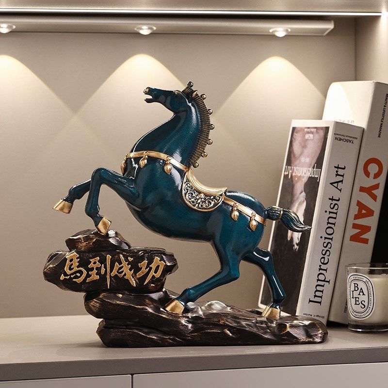 办公室摆件领导马到成功开业礼物工艺品装饰品公司高Z档升值礼物