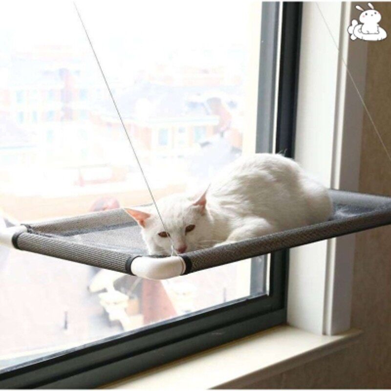 吸附玻璃挂窝悠闲悬空猫爬架挂式猫沙发L窗台观景猫床吸盘式猫窝