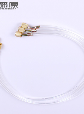 藤原旋片式真空泵用真空管公英双接头1米透明管8*4mmpvc真空硬管