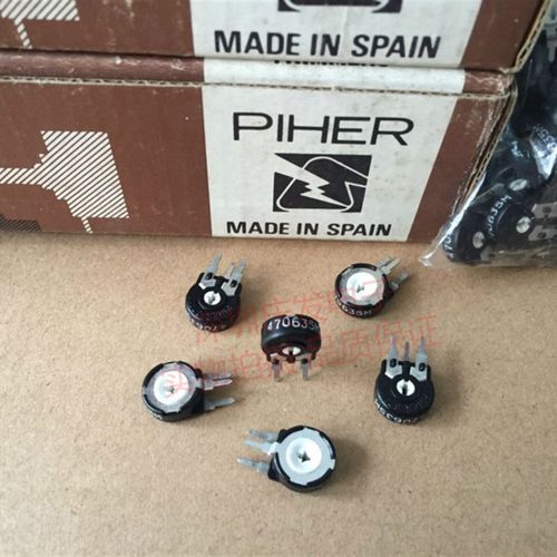 PT10LH进口西班牙PIHER 电位器470欧立式箭头孔直径10MM可调电阻