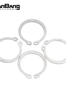 304不锈钢轴用挡圈弹性轴承卡簧C型卡环外卡簧M8M10M12M14M16-M30