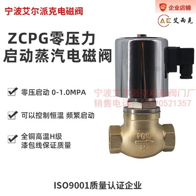 蒸汽电磁阀 出口蒸气阀 耐温200度 艾尔派克阀门可频繁工作不烧坏