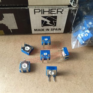 10MM 500K可调电阻方型箭头孔10 CA9进口西班牙ACP 微调电位器卧式