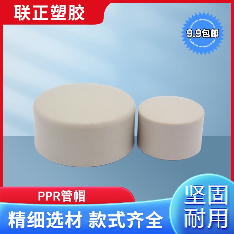 PPR热熔给水管堵头管帽20 25 32 40 50 63 75 90 110 160配件接头