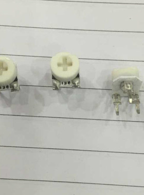 原装日本HDK 陶瓷可调电阻微调电位器065卧式20K白色VZ067TL-B203