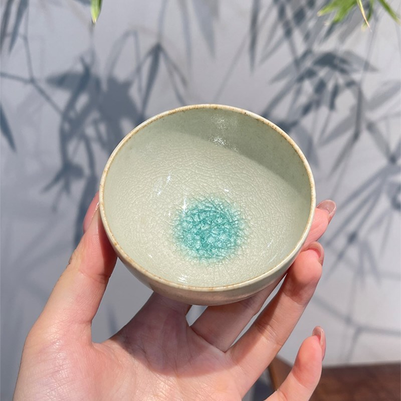 惊蛰 景德镇窑变茶杯陶瓷冰裂主人杯结晶茶盏茶具男女品茗杯对杯