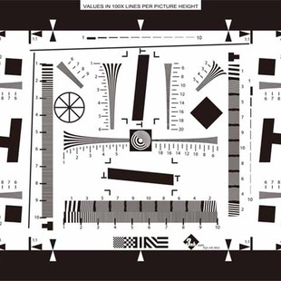 ISO12233分辨率卡 2000线 0.5倍1倍2倍4倍8倍