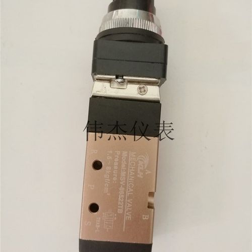 KLH气动机械阀86522TB旋钮式手转阀开关MV-08急停开关二位五通