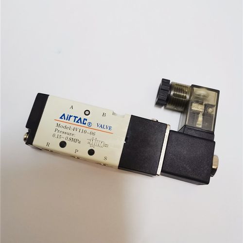 亚德客气动电磁阀4V110-06二位五通小型电磁阀换向阀DC24V AC220V