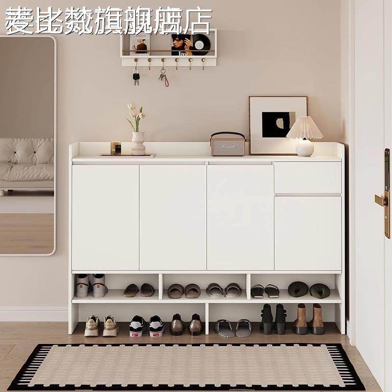 麦比梵实木鞋柜ENF级收纳门厅柜家用门外大容量鞋架入户玄关储物柜