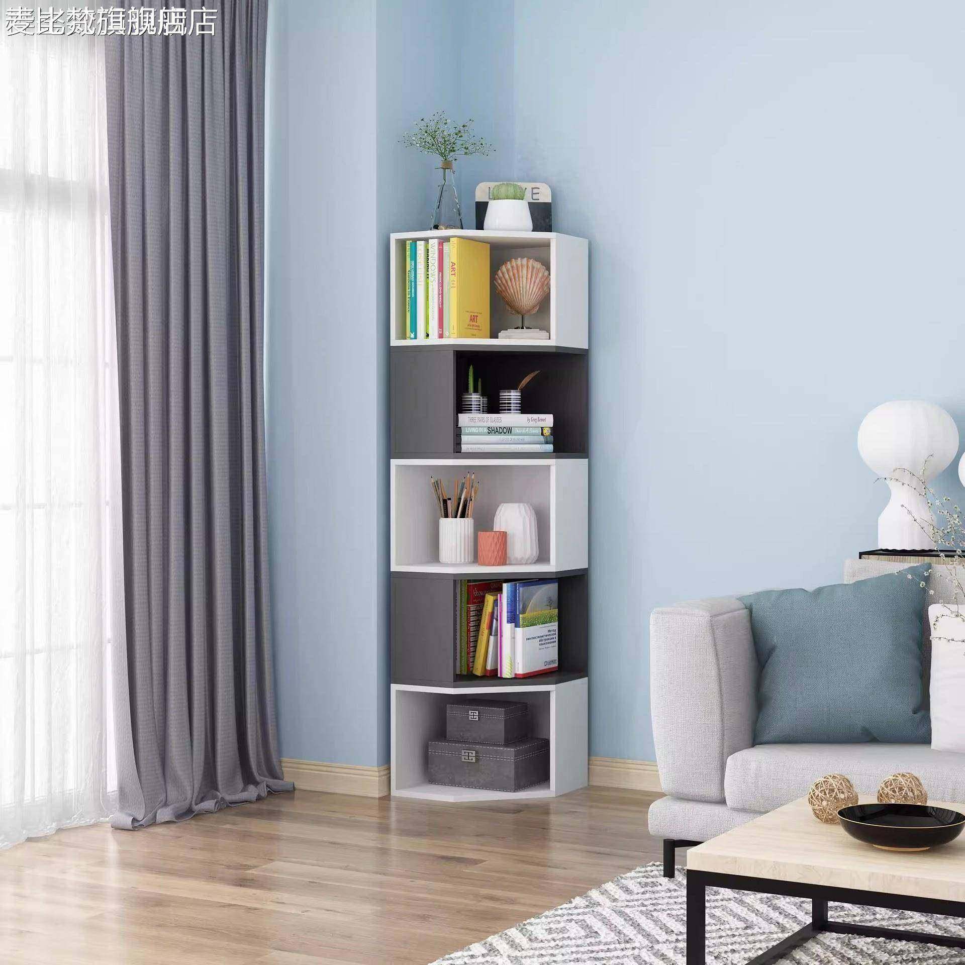 麦比梵角柜转角柜墙角三角柜置物架客厅卧室角落收纳柜墙边柜落地拐角