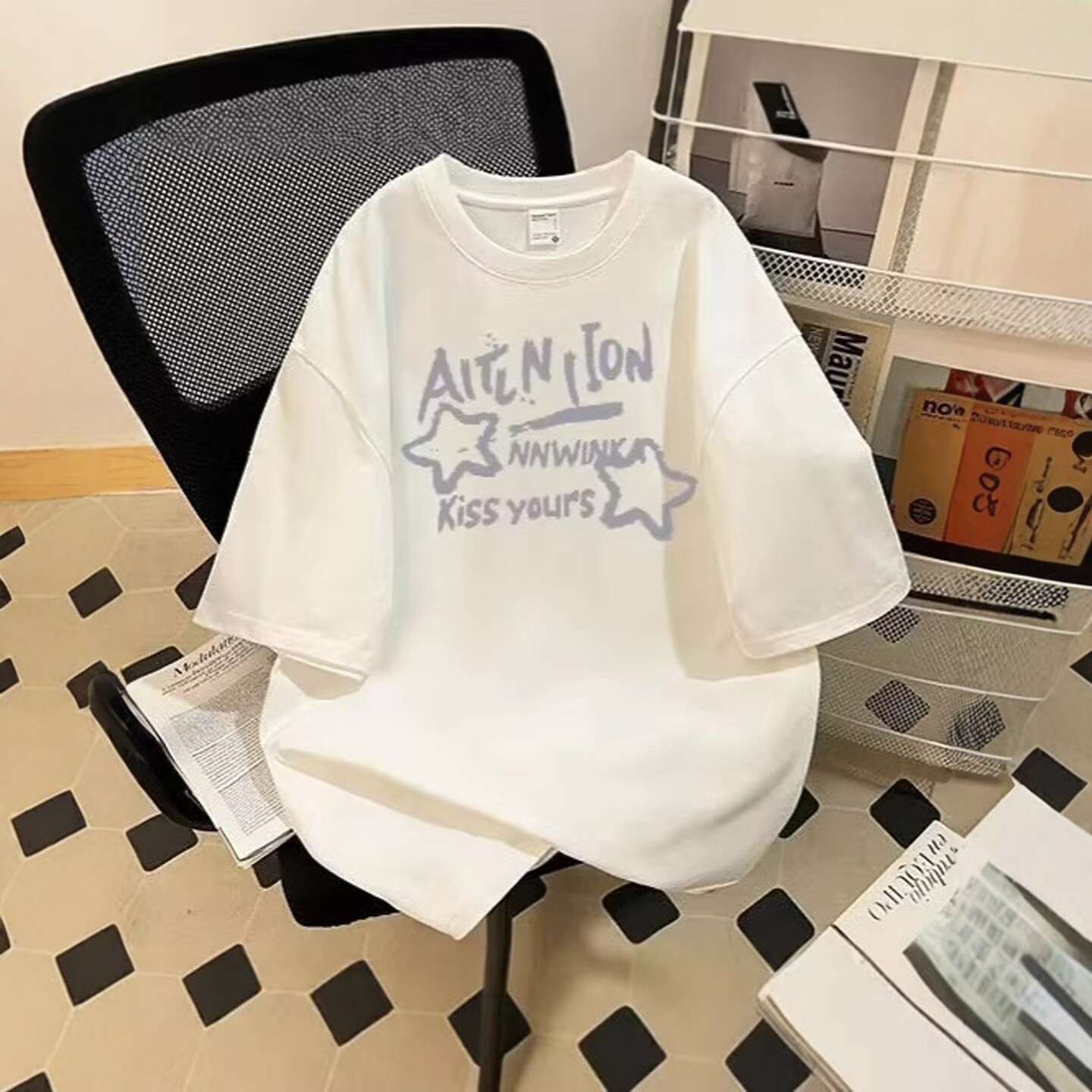 12到13一15岁大童少女短袖T恤套装初中学生学院风夏季男女通用ins