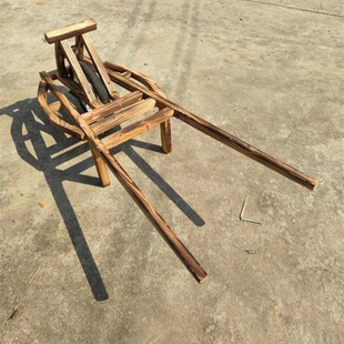 鸡公车独轮农用手推车木制载w人团建道具亲子活动幼儿园户外小推