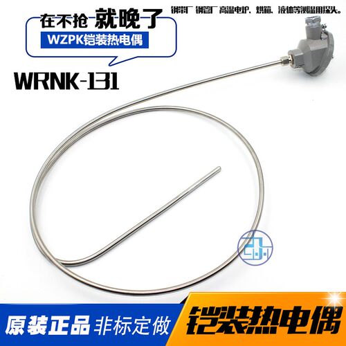WRNK-131/WZPK-131热电阻K型铠装热电偶PT100温度传感器0-1100度
