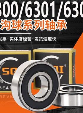 SQI精密轴承大全6300RS6301高速6302电机6303 6304轴承6305 608Z