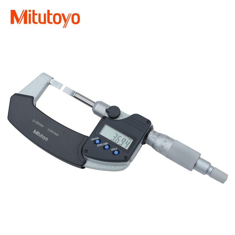 日本三丰叶片千分尺422-230 0-25mm键槽薄片外径测微器实体店昆山