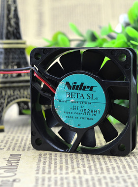 Nidec 尼迪克 6cm风扇 6015散热风扇 24V 0.09A D06R-24TH 04 2线