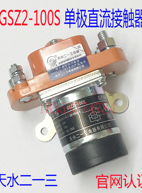 正品GSZ2-100S天水二一三213单极直流接触器双线圈DC12VDC24V 48V
