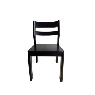 火烧石餐桌配套椅子实木椅黑色餐桌椅酒店椅咖啡厅椅X子书桌椅靠