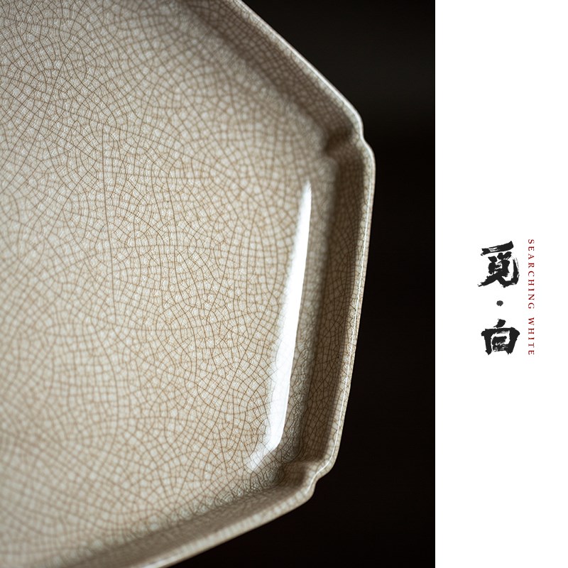 觅白工夫茶c盘开片壶承漳州窑80年老物潮州茶托器具可养定窑干泡