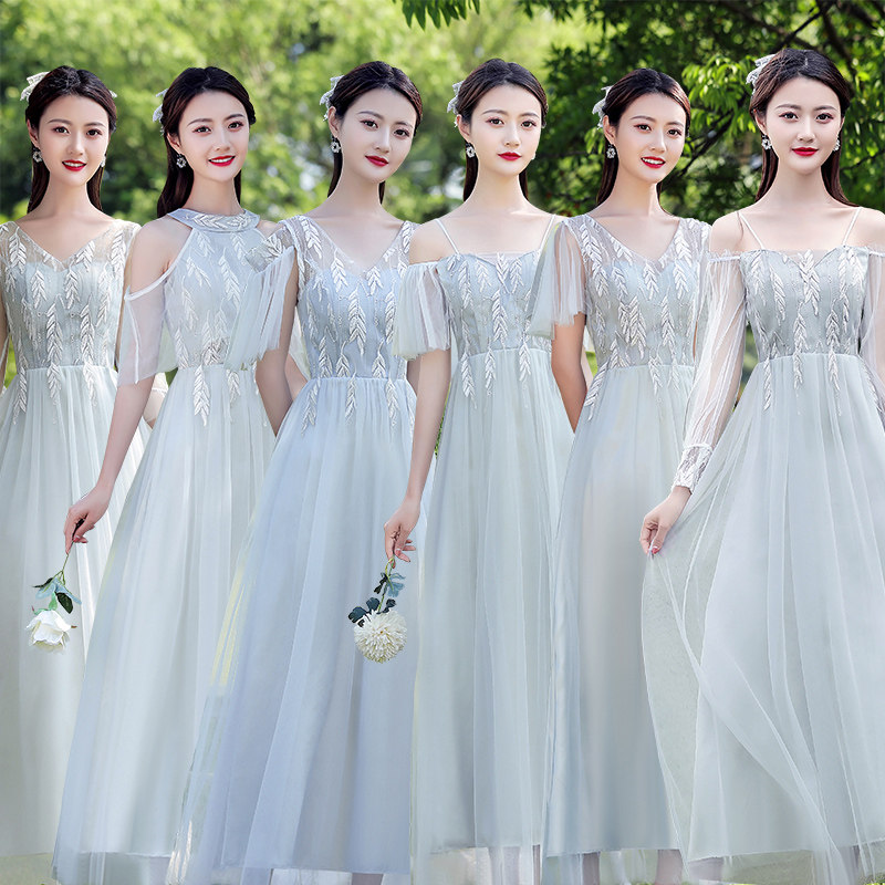 2021夏季新款伴娘礼服宴会订婚毕业演出合唱气质优雅显瘦平时可穿