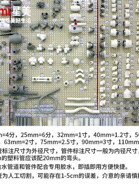 优质PVC三通给水管接头管件配件开口4分6分 20 25 32 40 50 63 75