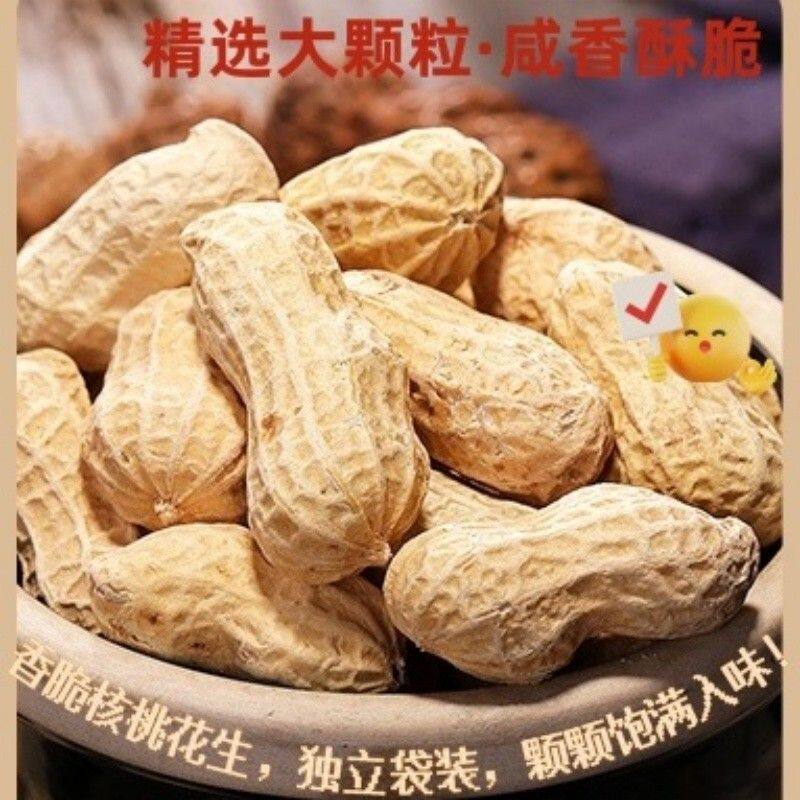 红土地翻秋新货带壳花生咸香酥脆颗粒饱满休闲追剧下酒坚果炒货小