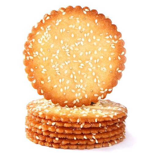 【泰山娃】金冠麻仁芝麻香独立包装老式大红枣饼干薄脆饼干休闲零