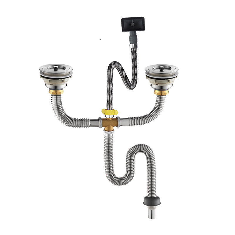 厨房304不锈钢双槽洗菜盆下水管下水器排水管洗碗池防臭水槽套装,工业油品/胶粘/化学/实验室用品,马弗炉/电阻炉/实验炉,淘宝优惠券,粉丝福利购,淘宝优惠卷