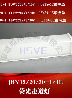 船用荧光走道灯壁灯JBY20-1/1E休息室餐厅驾驶室通道灯IP34 正品