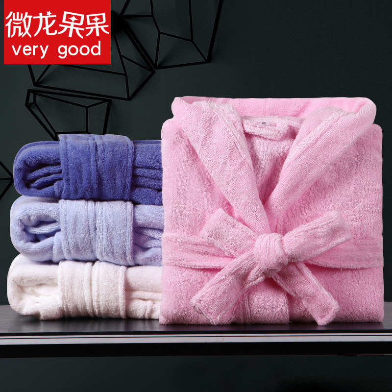 冬天厚款儿童浴袍纯棉全棉吸水毛巾料浴衣男童女童洗澡游泳连帽款