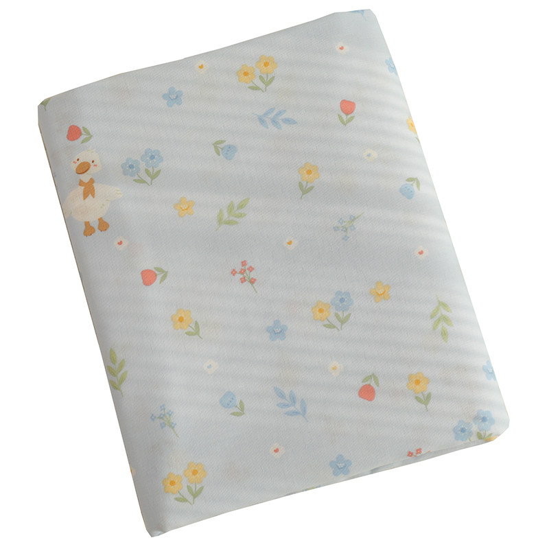 小白鹅儿童床单婴儿双层纱布100全棉被单单件宿舍单人学生1.5