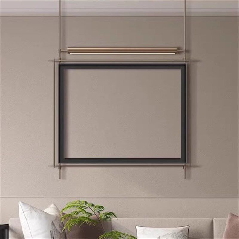 新中式发光灯中古金属入玄关壁灯画框铁艺挂件客厅餐厅立体挂画