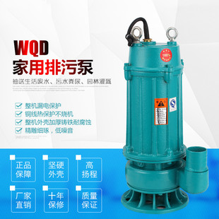 农用抽水排污泵两用潜水泵二相家用电污水泵抽粪220V高扬程灌溉浇