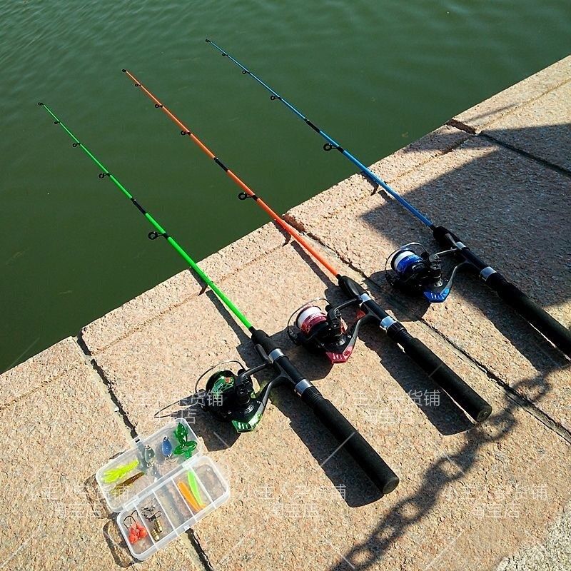 新款短节鱼竿儿童专用抛竿手杆初学者小孩迷你海杆溪流竿,童装/婴儿装/亲子装,泳帽,淘宝优惠券,粉丝福利购,淘宝优惠卷