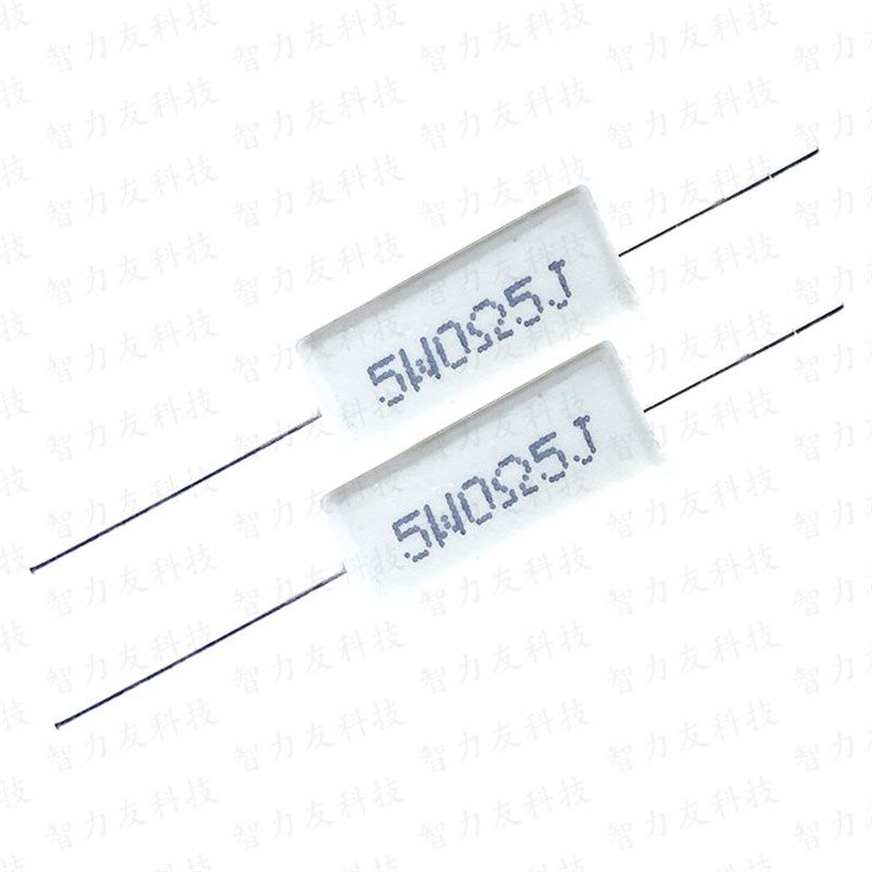 卧式陶瓷水泥电阻 5W 510R 560R 620R 680R1K2K3K3.3K J 欧姆 5瓦