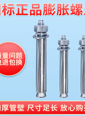 厂家直销镀锌国标膨胀螺丝加长超长膨胀螺栓M8M10M12  铁膨胀螺丝