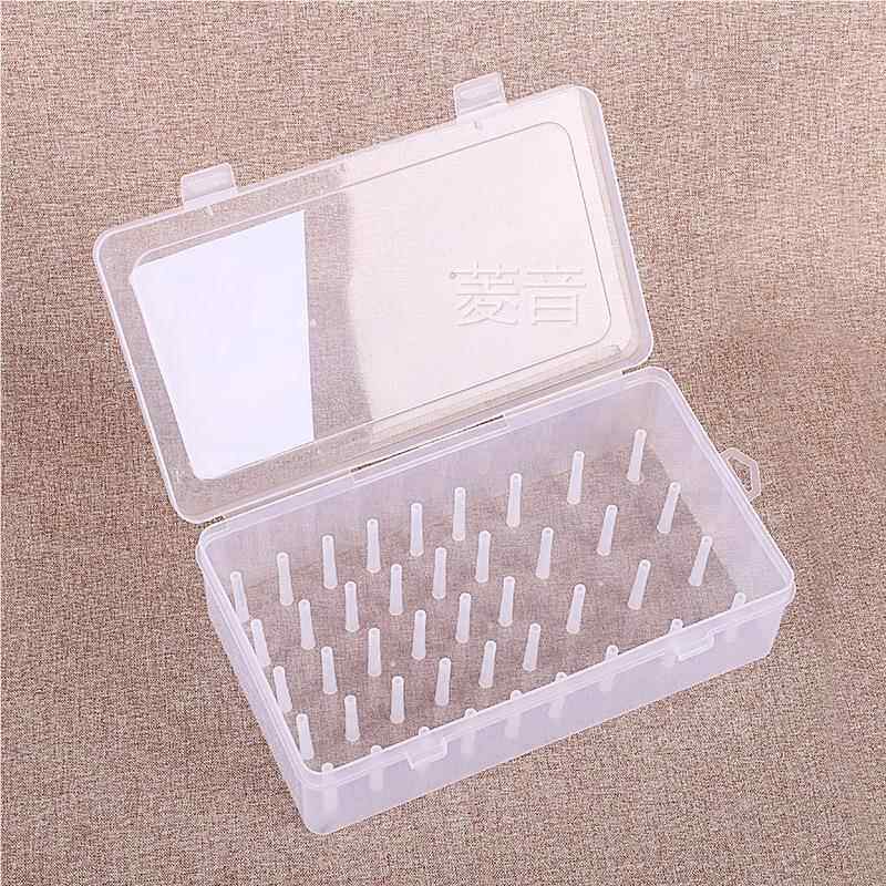 42轴塑料线盒家用针线收纳盒多功能专用透明针线套装小号线盒