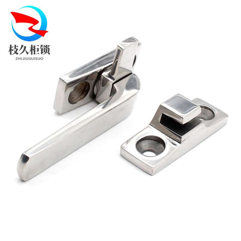 枝久DMK208旋转扣304不锈钢把手锁扣普通门用拔插型拉手工业把手