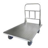 甄选平板车手推车搬运车拉货小推车大号重型板车仓库工厂超市静音