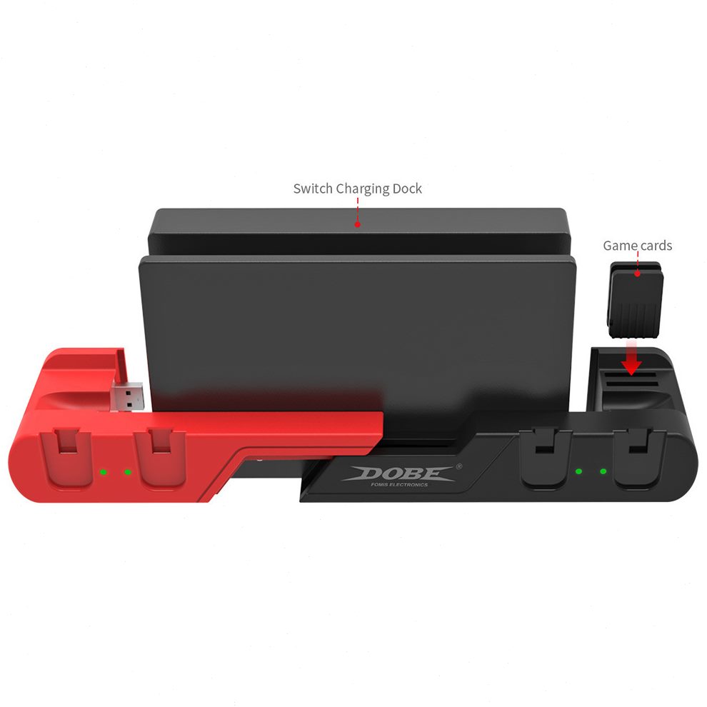 甄选Switch充电底座joycon左右小手柄充电底座NS手柄座充充电器