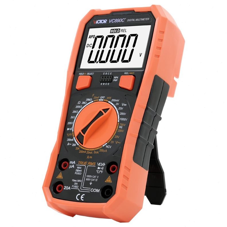 甄选VICTOR胜利万用表VC890C+/890D/830L防烧精度电工数显式多用