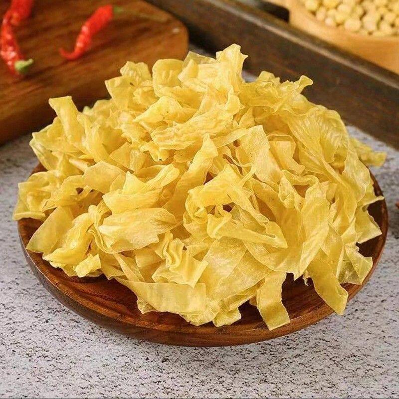 【工厂价】山东特产农家大豆皮大豆素肉速食干货无盐粒干豆皮豆制