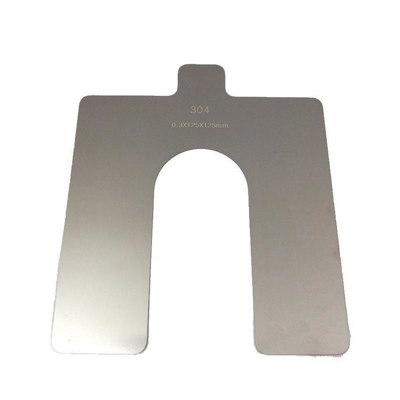 304不锈钢垫片圆形弹簧间隙金属垫圈调整U型插片加工定 制0.02