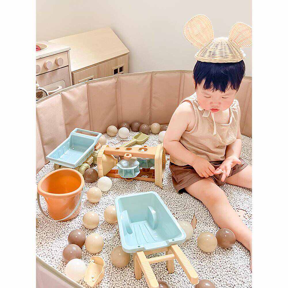 套装沙滩玩具熊铲子玩具洗澡儿童巧沙子挖戏水玩沙乐工具宝宝玩具